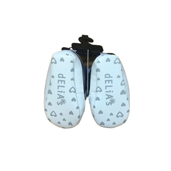 dELiA*s Baby Pink Metallic Bear Face Shoes w/ Easy Strap, Size 3(6-9M) - Picture 3 of 4